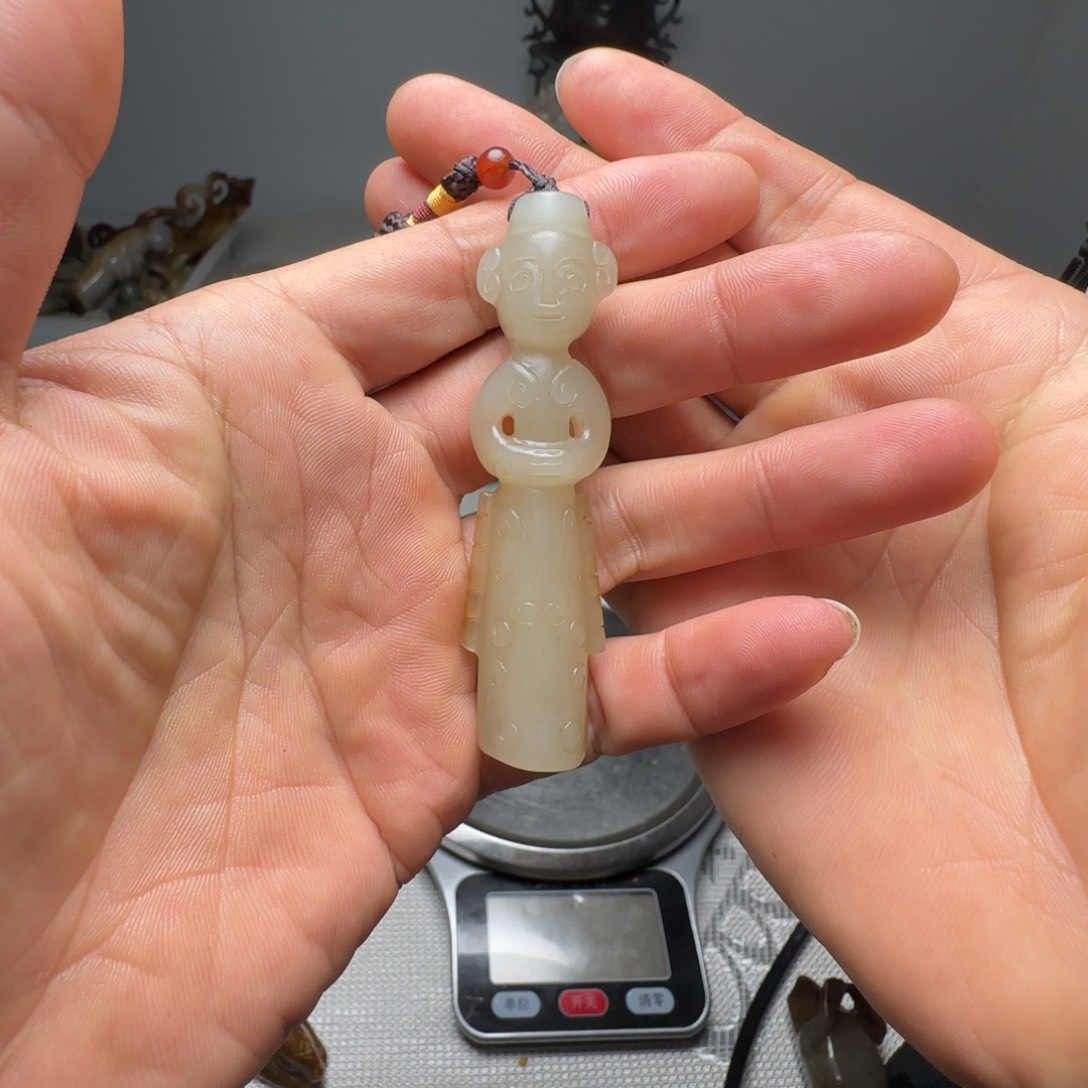 和田玉挂件未镶嵌田**型