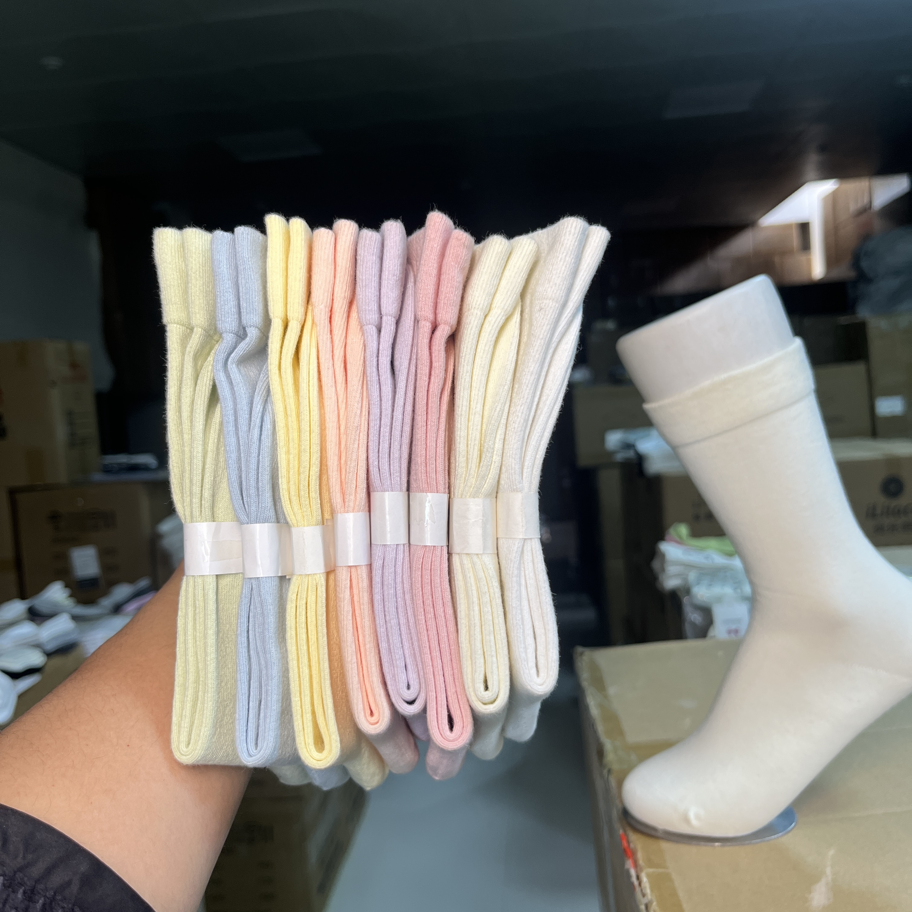 【8双装】多巴胺月子袜舒适百搭堆堆袜潮流中筒袜运动白色针织休闲