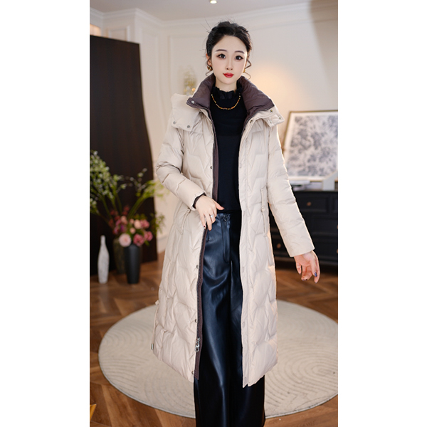 新2025年冬季防寒显瘦减龄防风连接保暖中长款新款羽绒衣服