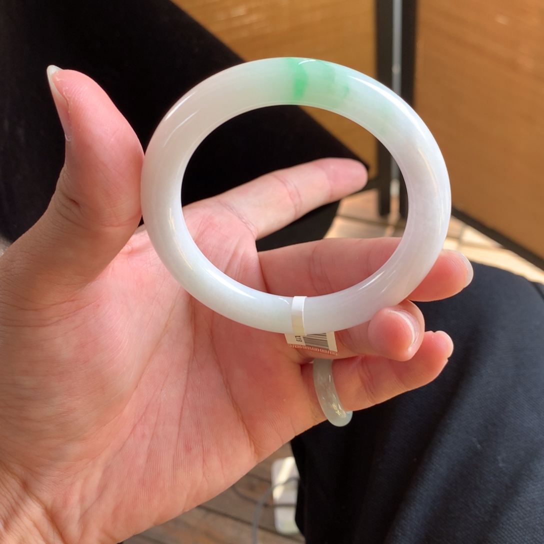 翡翠未镶嵌手镯12号54.5