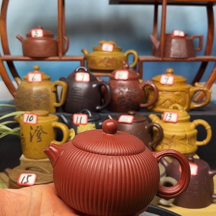 紫砂茶壶微瑕不带证书礼盒200cc