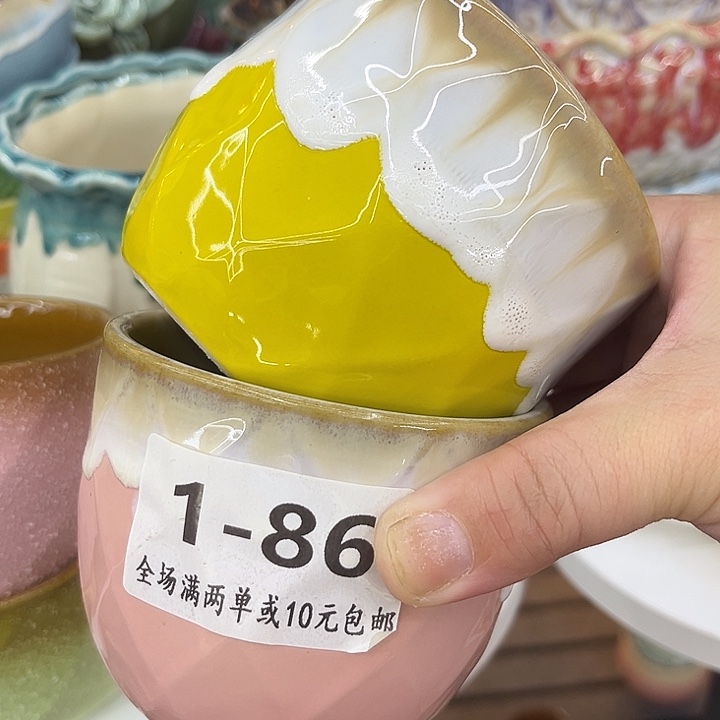 多肉植物陶瓷花盆9.99包邮