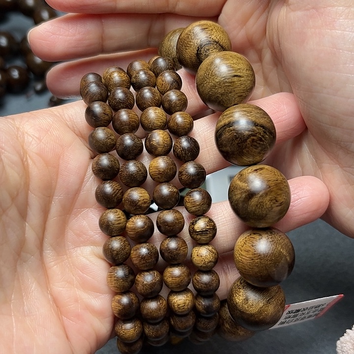 沉香手串用****6白棋留疤