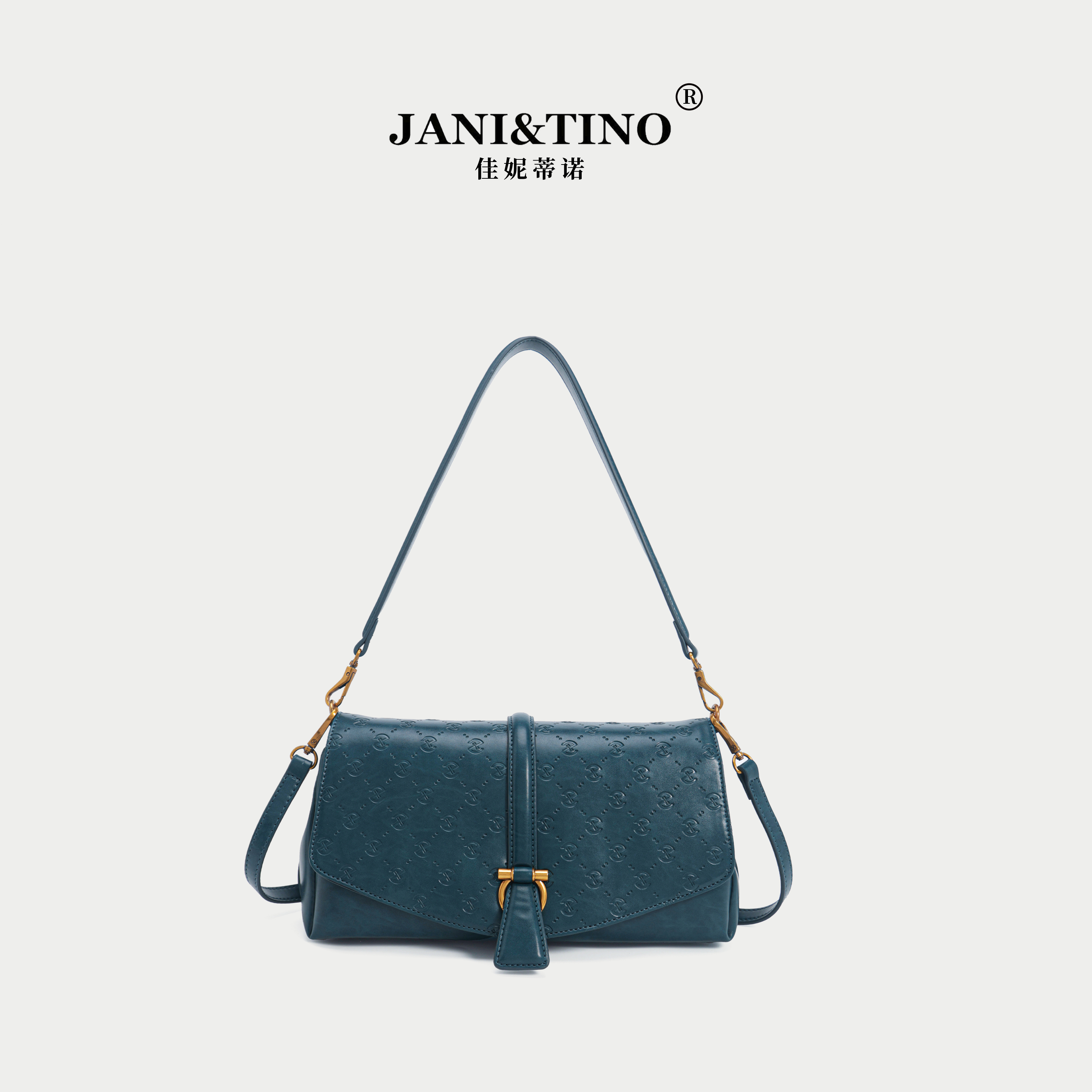 JANITINO/佳妮蒂诺当季新款轻奢百搭女士单肩斜挎包5063-1