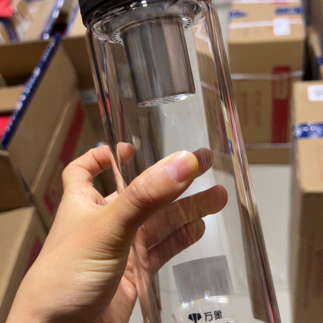 万象U4s单层烫手玻璃杯720玻璃杯➕杯套