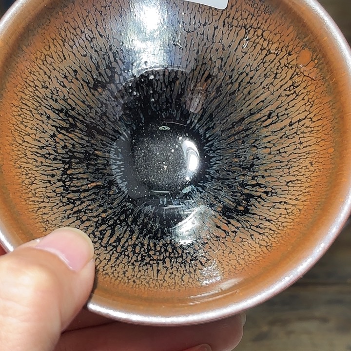 慢***袋茶盏沐雨茶器柴烧主人杯