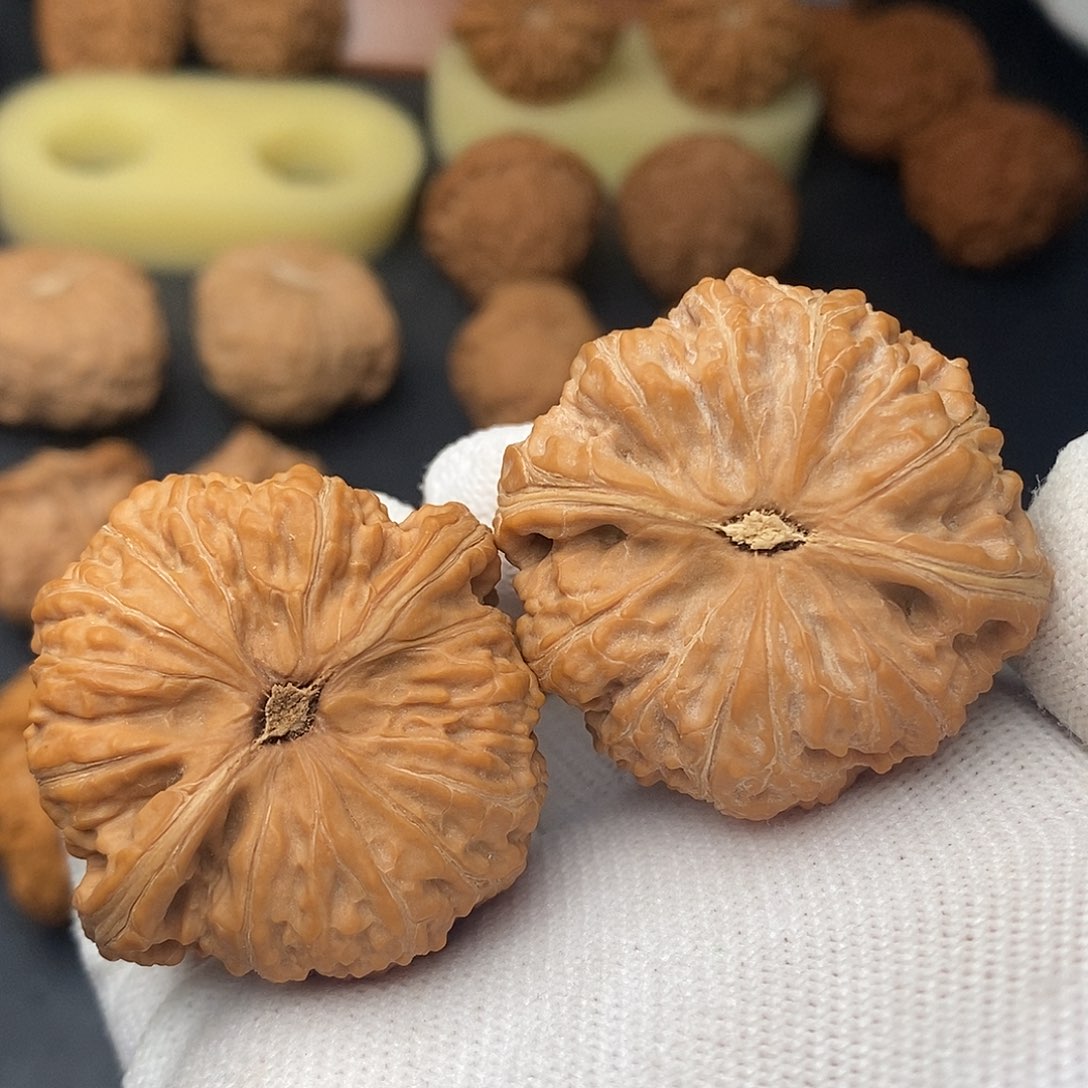 把件文玩核桃秋*-平底锅