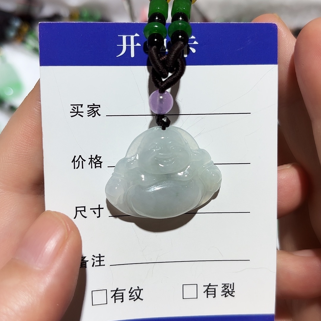翡翠银S925镶嵌颈饰A货翡翠未镶嵌颈饰