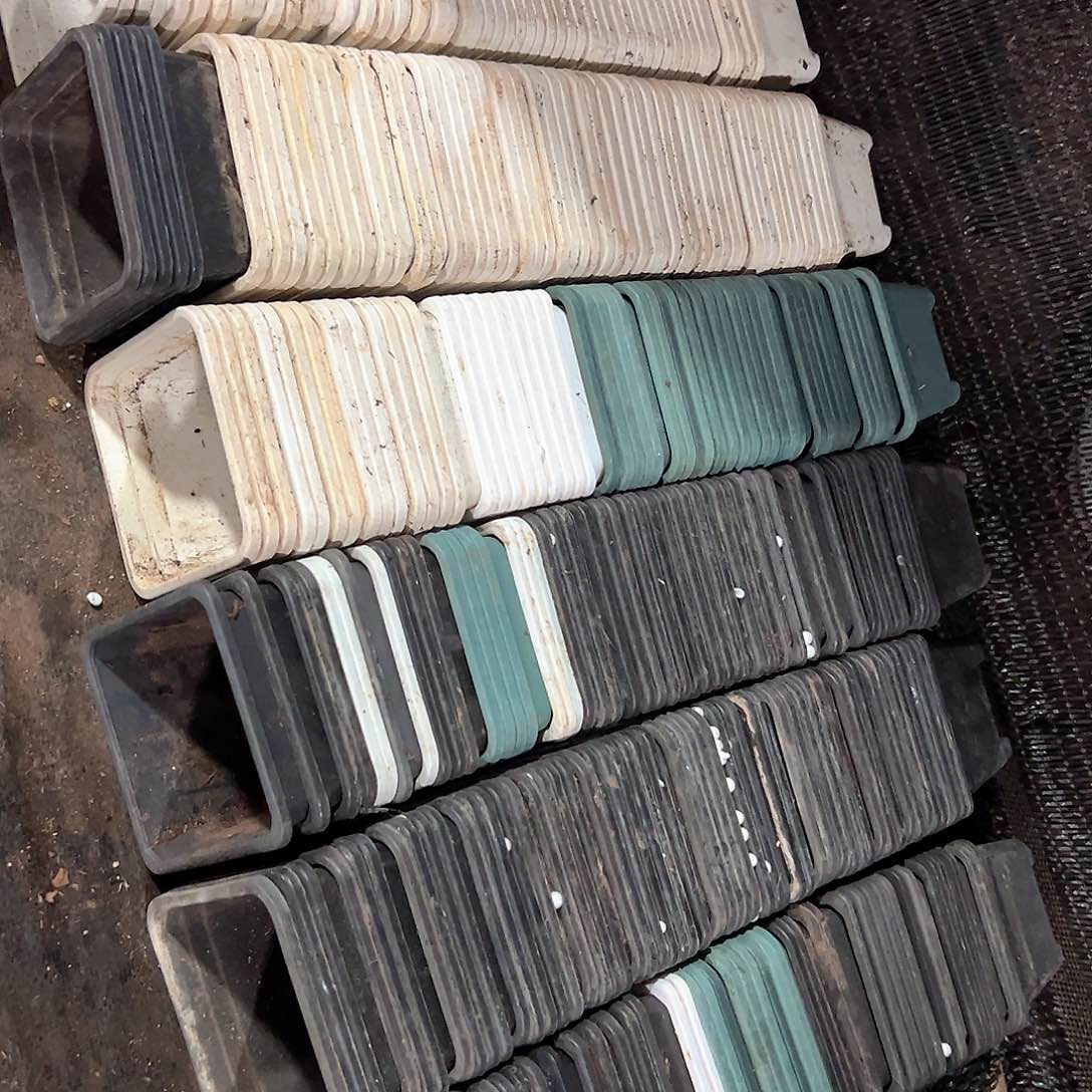 黑白绿混发120方盆11.5口径8.5高 45个