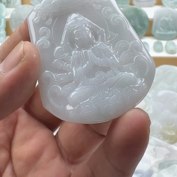 翡翠未镶嵌颈饰天然缅甸A货翡翠