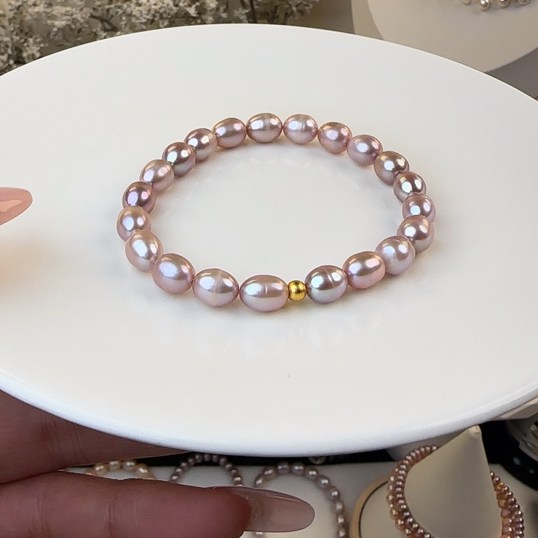 淡水珍珠手绳未镶嵌7-8mm微瑕