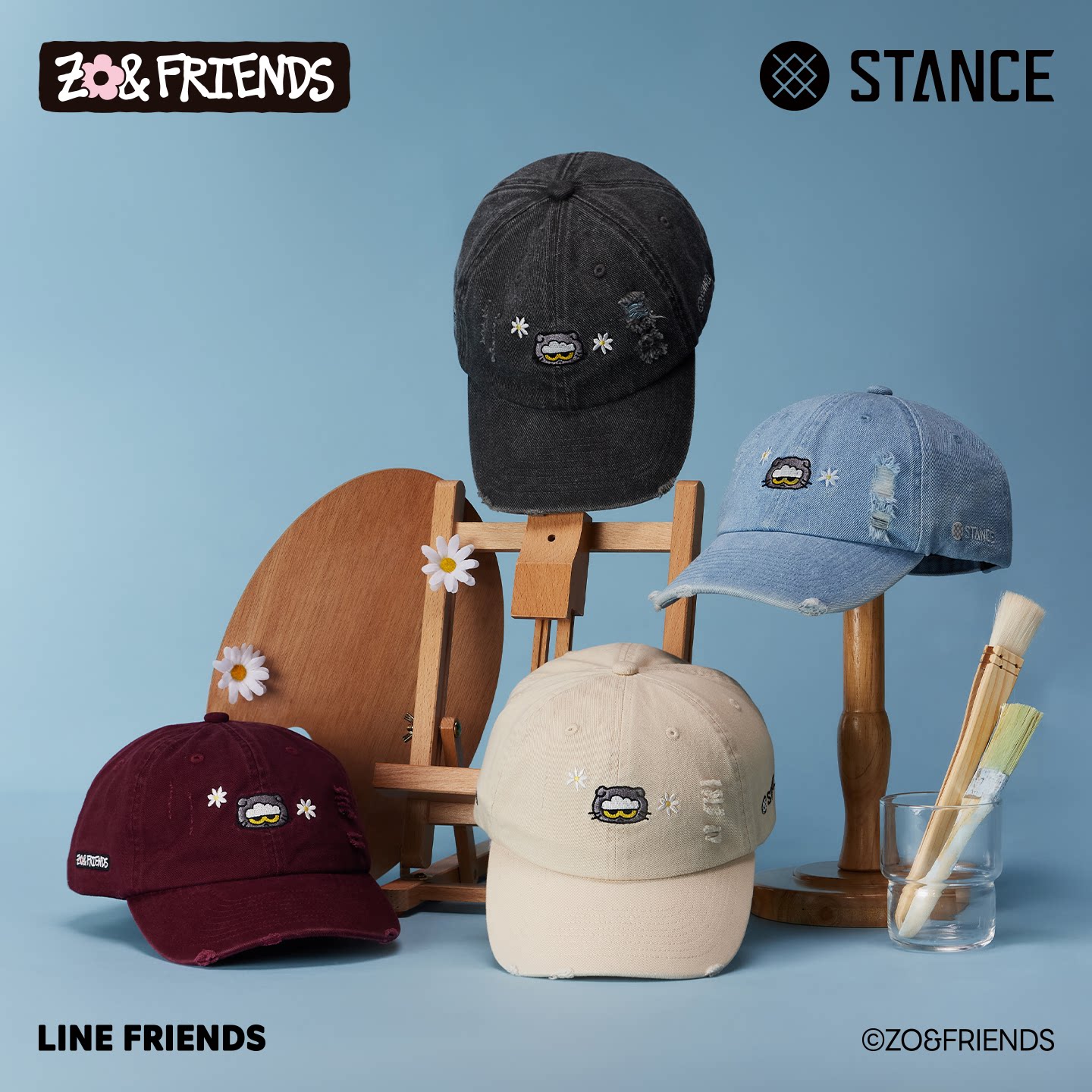 【ZO&FRIENDS联名】STANCE棒球帽男帽女帽时尚潮流运动帽百搭鸭舌帽