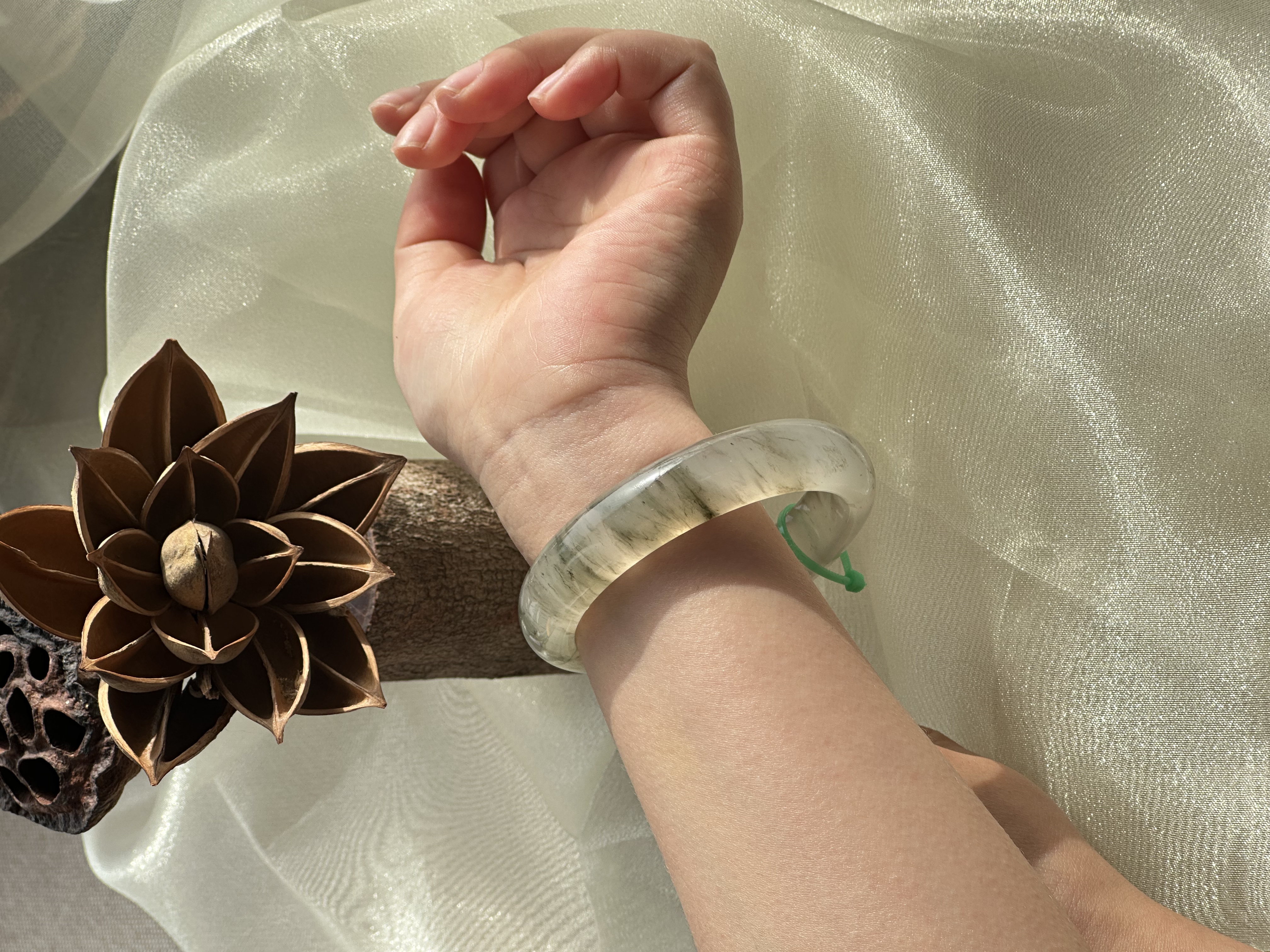 天山翠手镯圈口测量方法  勿拍！！勿拍！！