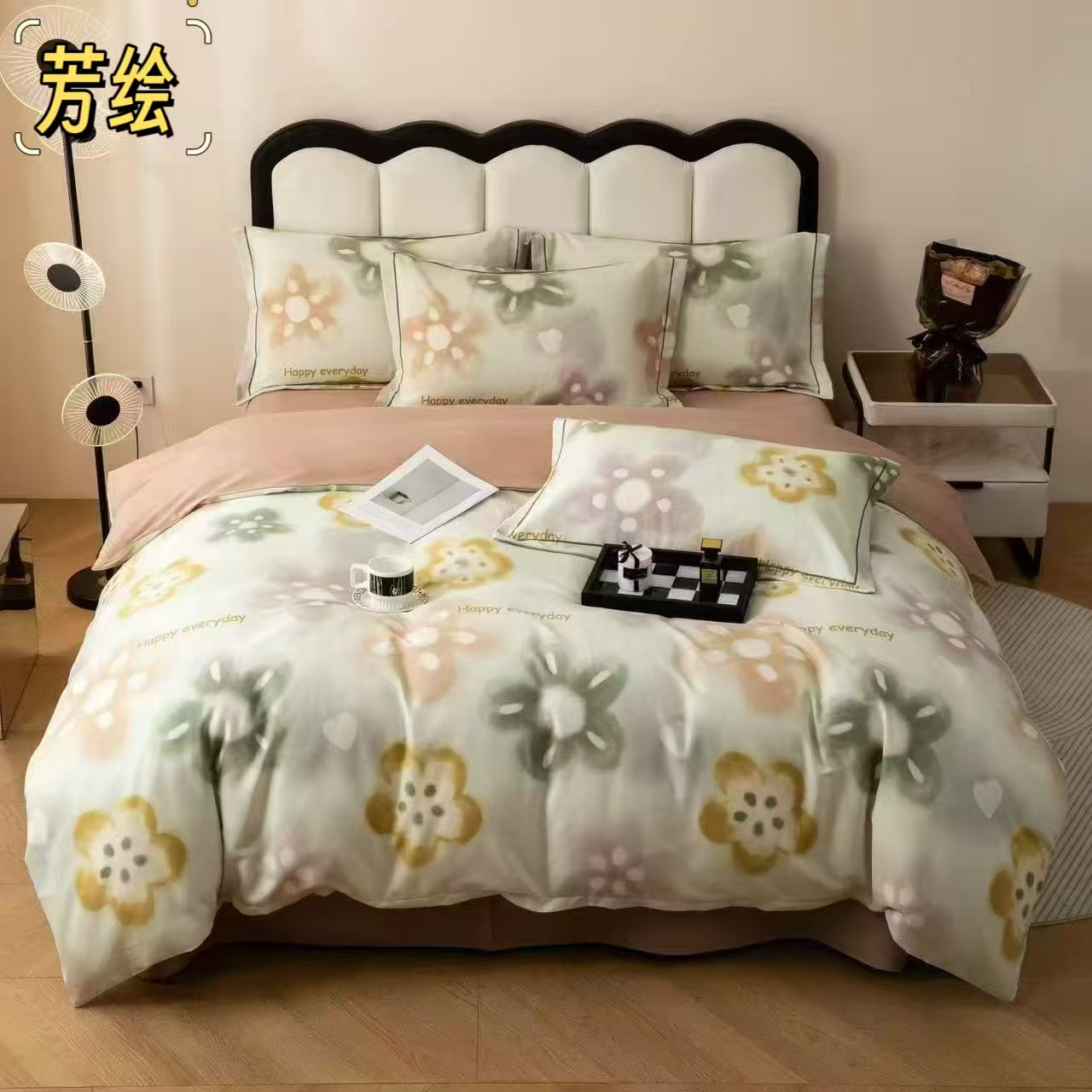 加厚 全棉 磨毛  芳绘 四件套