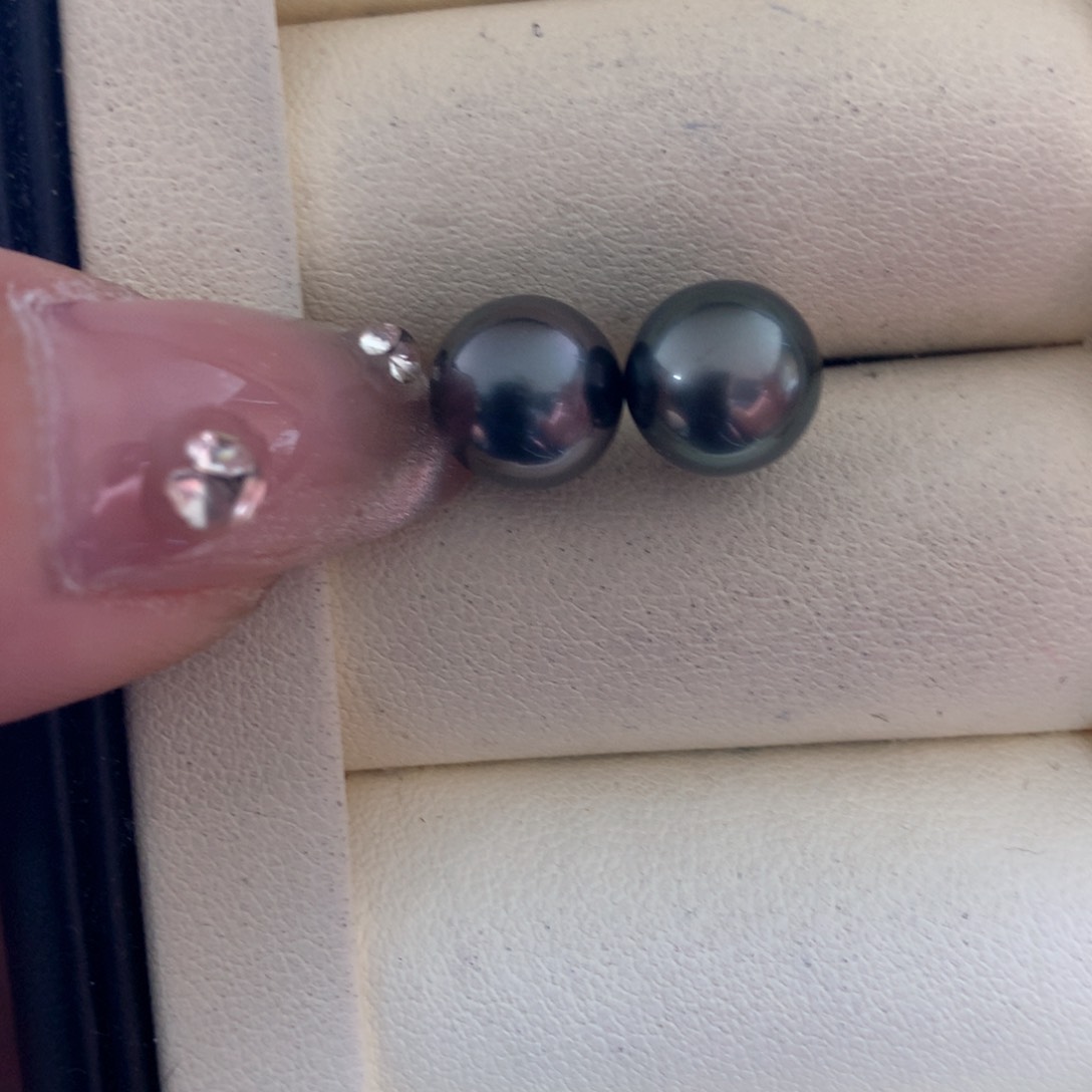 海水珍珠耳饰18K金镶嵌