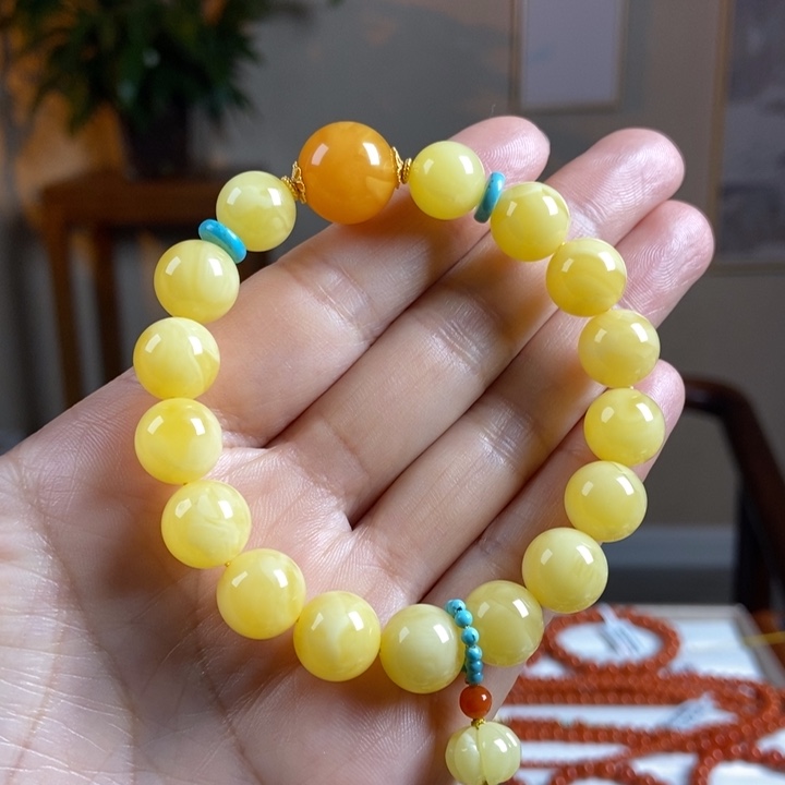 琥珀手链未镶嵌蜜蜡手串11