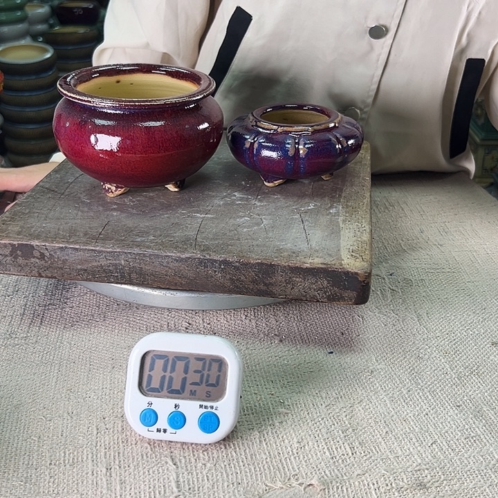 执***悟泳坤堂石湾花盆陶瓷