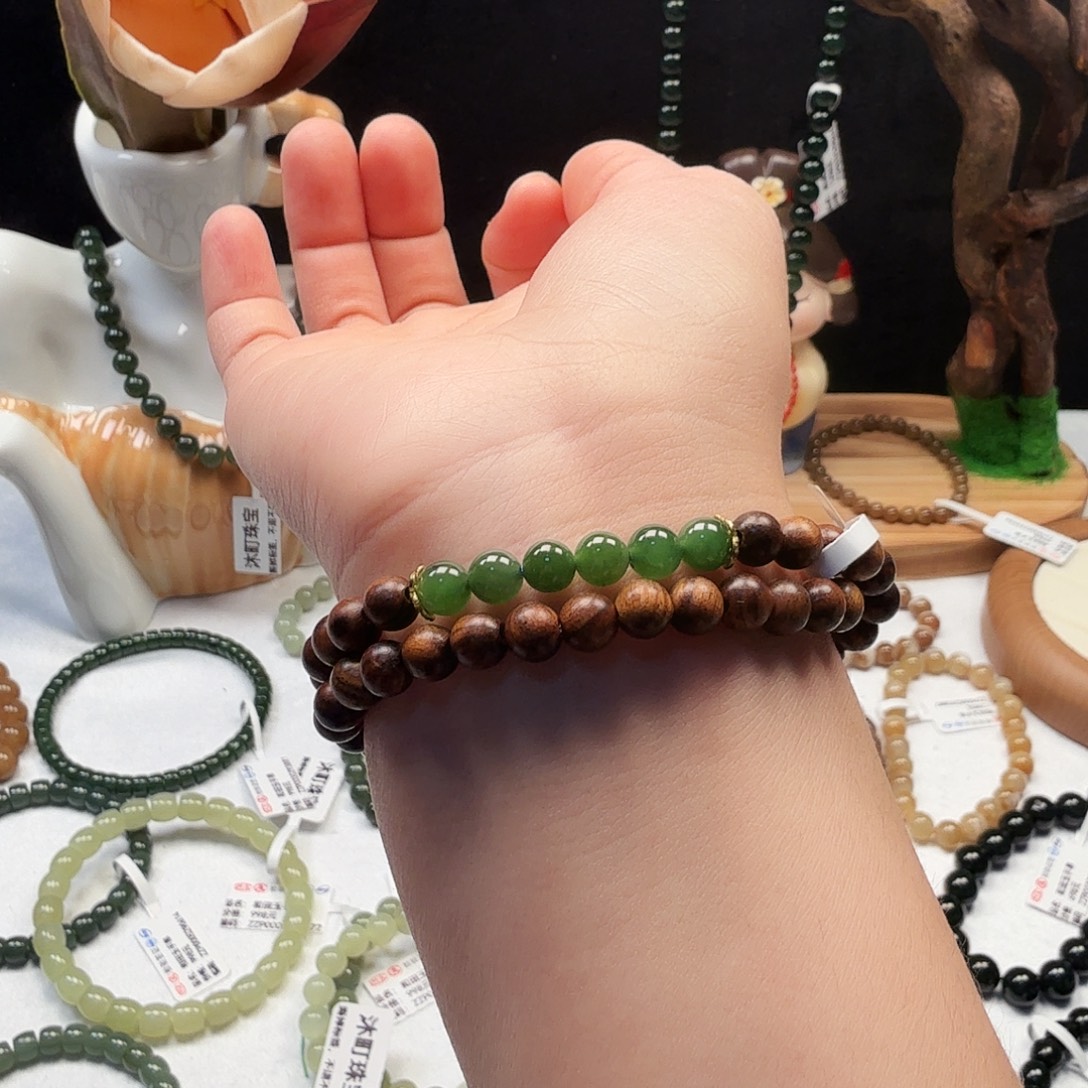 和田玉未镶嵌手串