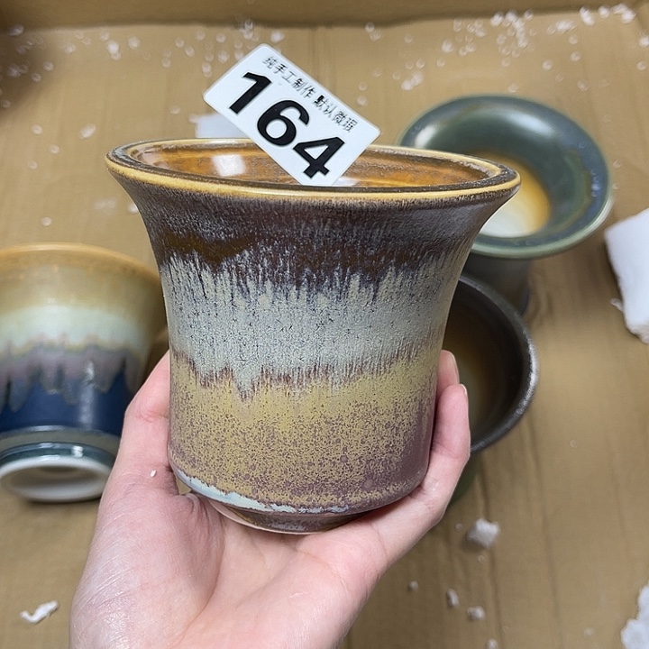 景德镇手工陶瓷盆 口10