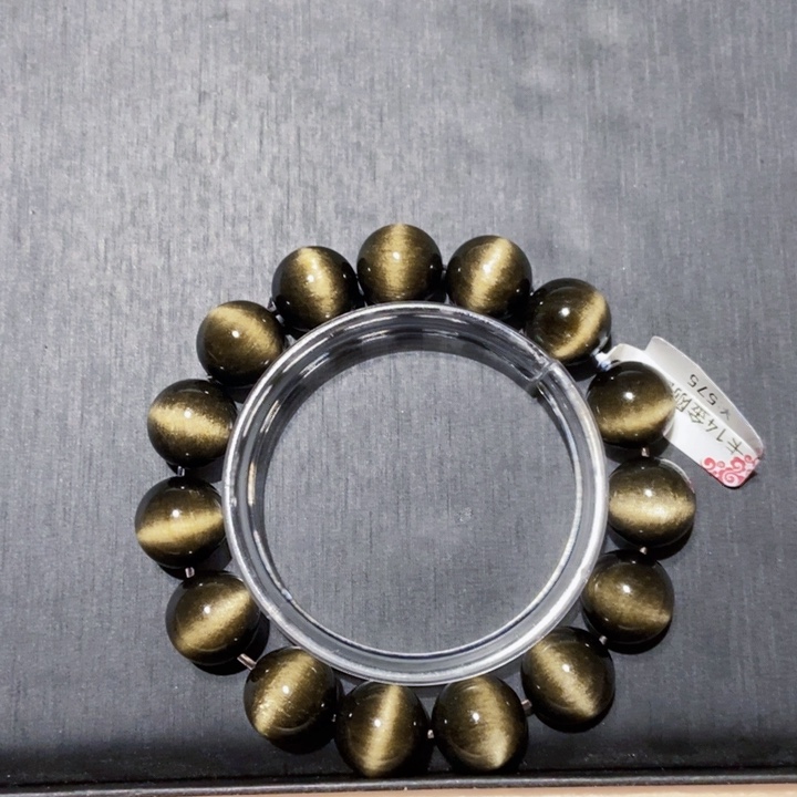 黑曜岩手链未镶嵌成****心