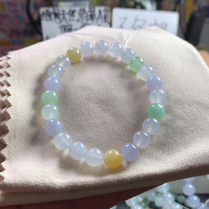 低***点定制翡翠未镶嵌卡8 23颗