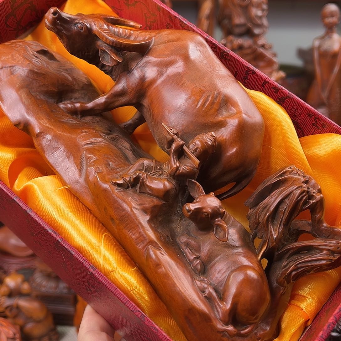 黄杨木黄杨木雕刻长度19厘米