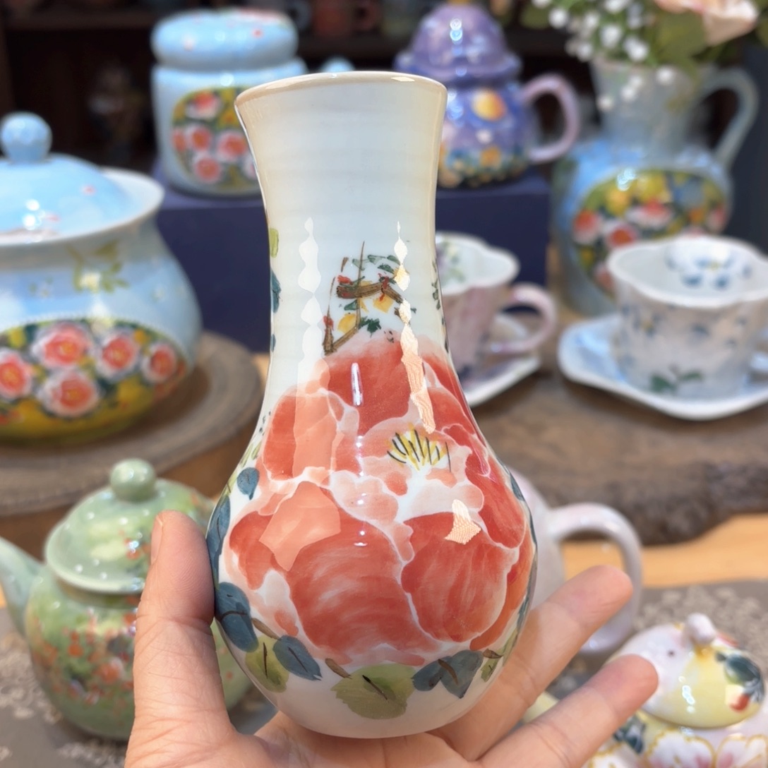 景德镇手绘高温釉下彩陶瓷茶具