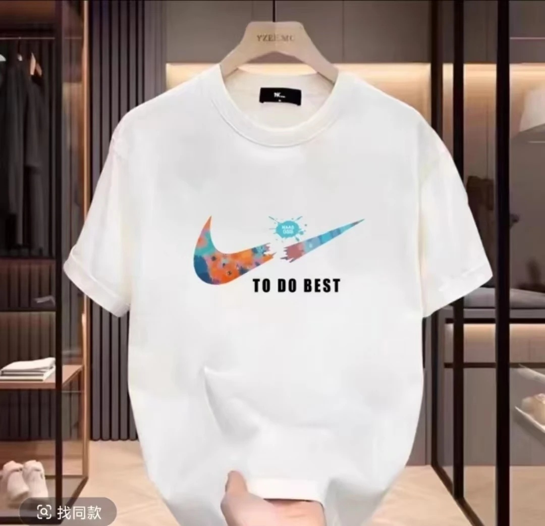 【一折粉丝福利】夏季男女同款百搭时尚潮牌短袖T恤8