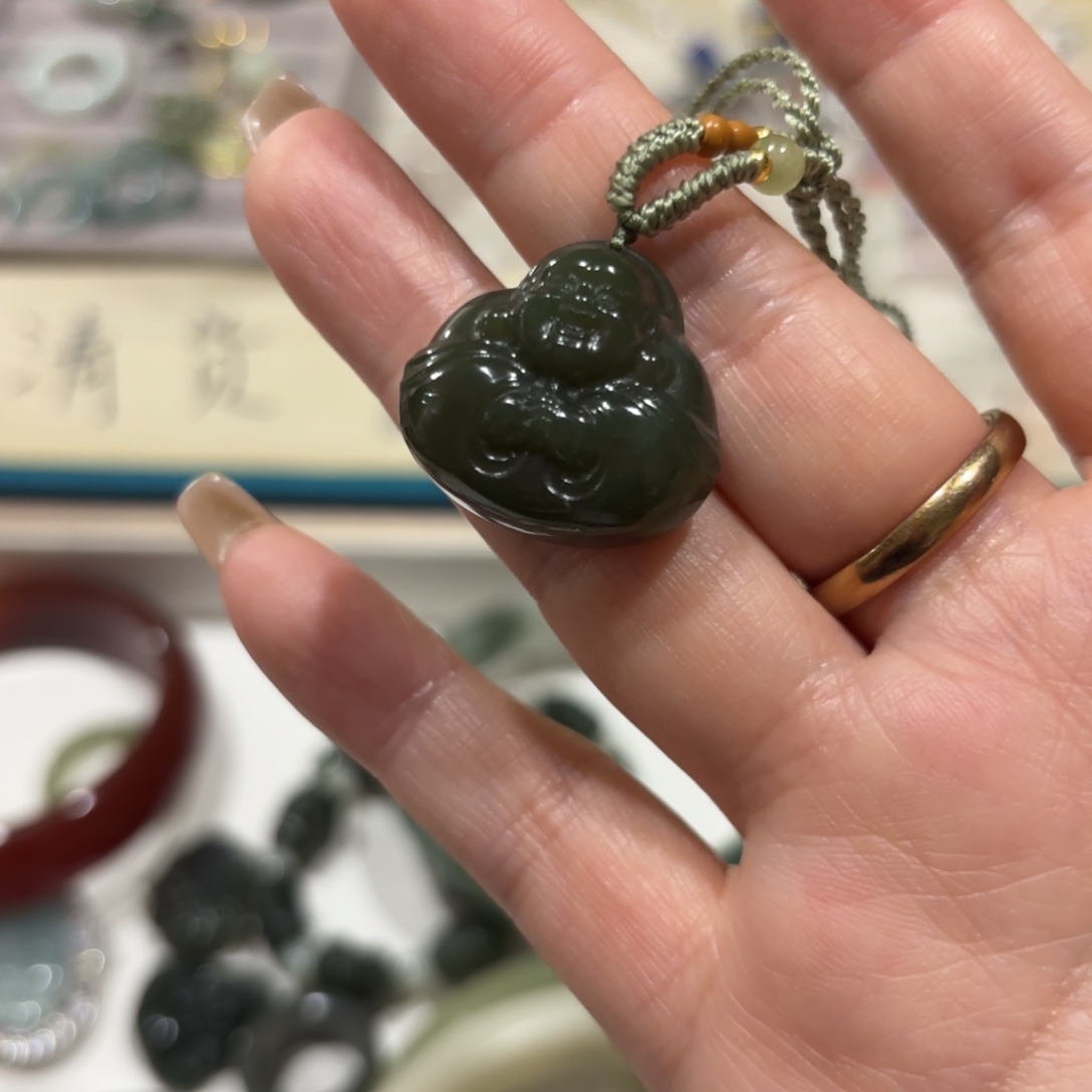 和田玉未镶嵌颈饰28759