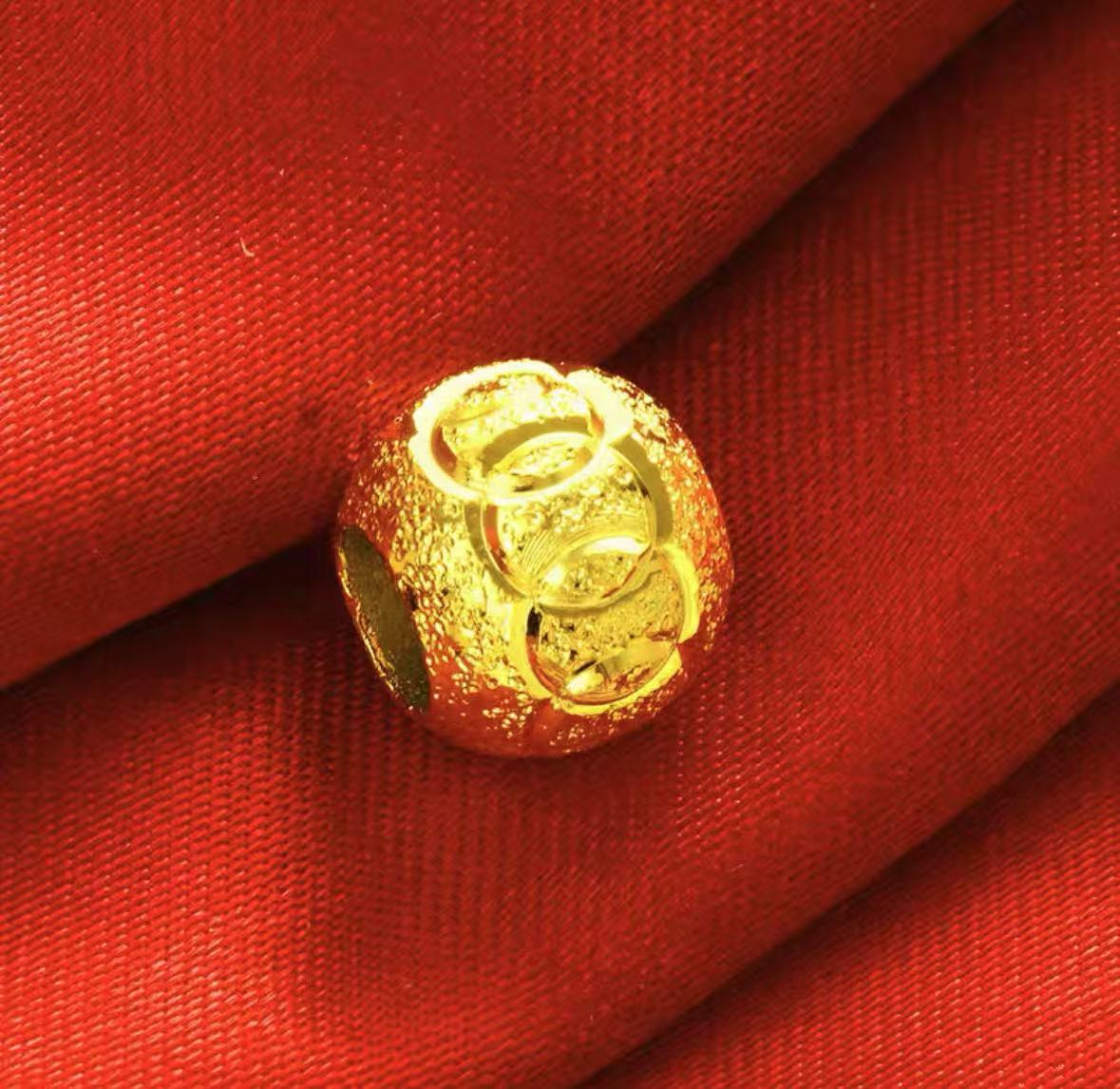 錾世金【 胡总专属】奥迪珠转运珠吊坠家居饰品  买六颗赠链子