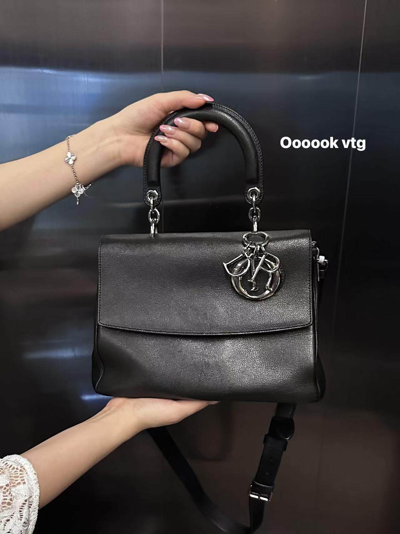 95新 DIOR/迪奥 Dior迪奥  黑银翻盖vip小号