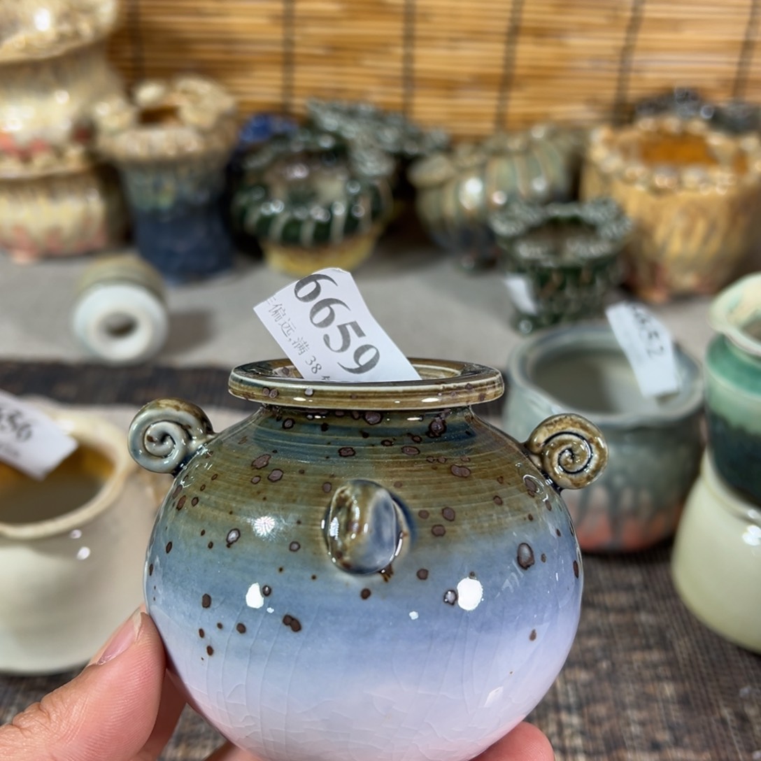 红陶景德镇手工花盆