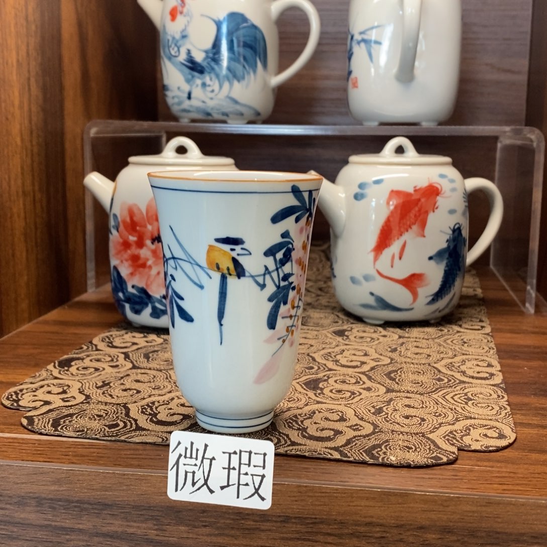 釉下彩手工绘制手工绘制