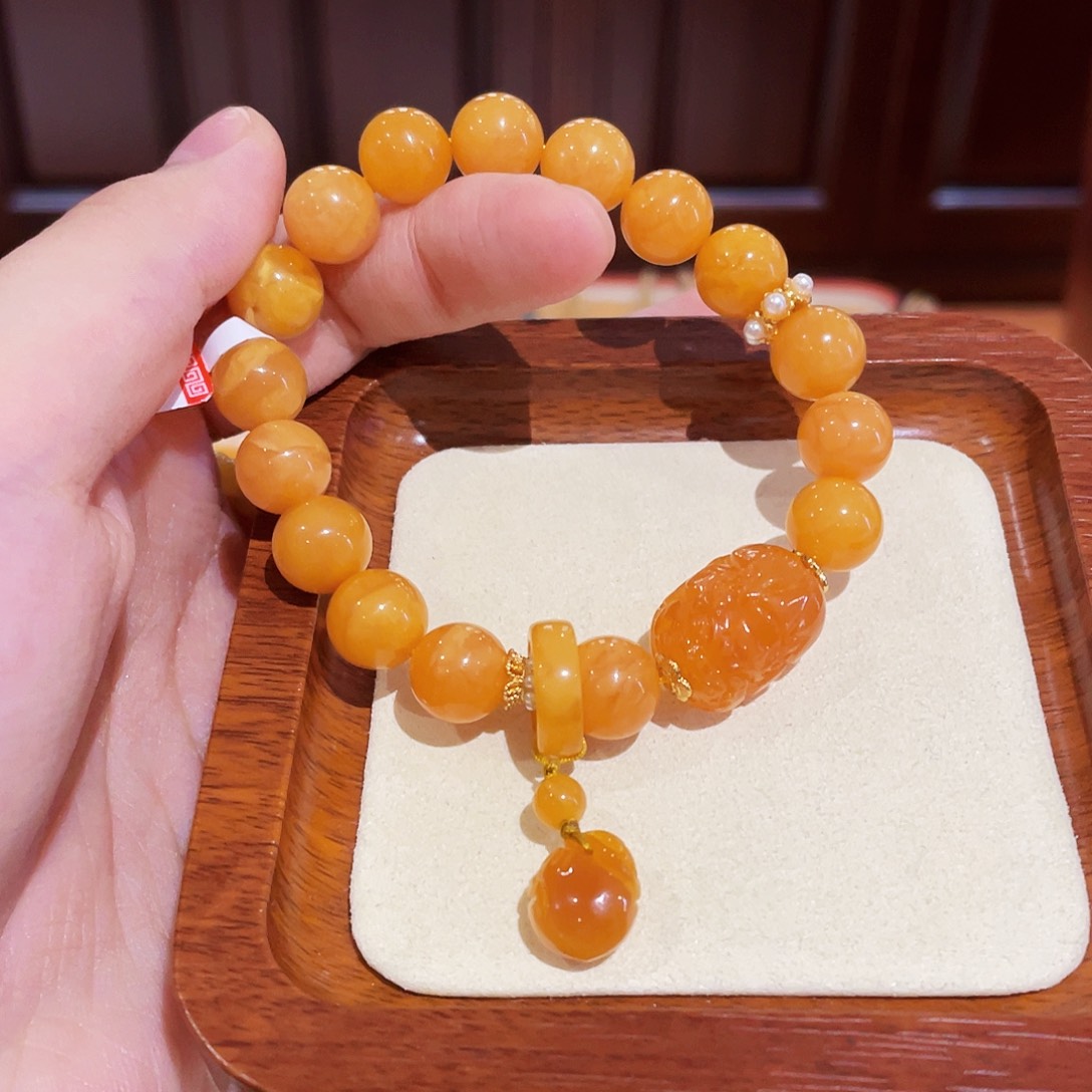 蜜蜡手链未镶嵌手串