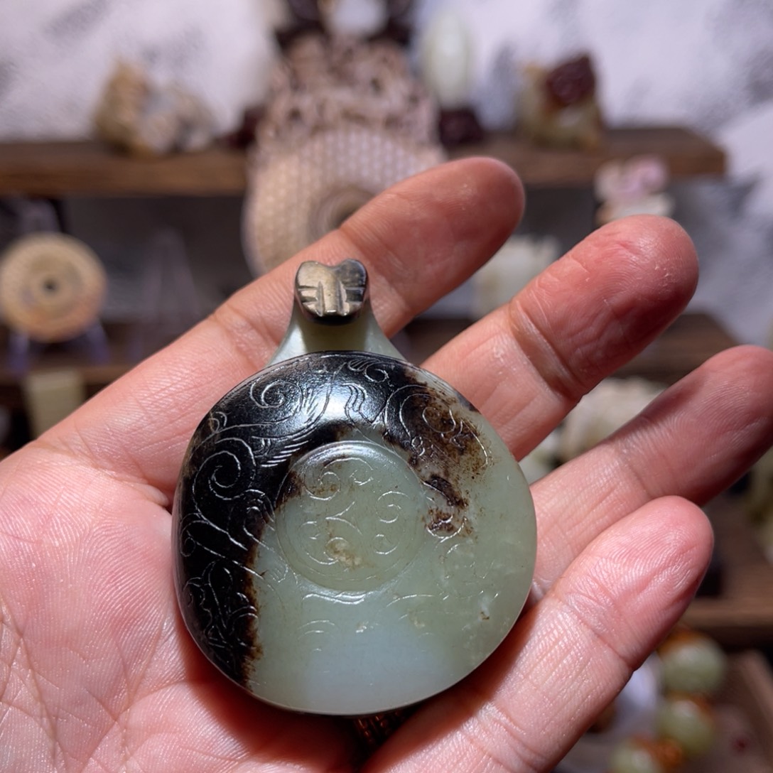 和田玉挂件未镶嵌郎*令