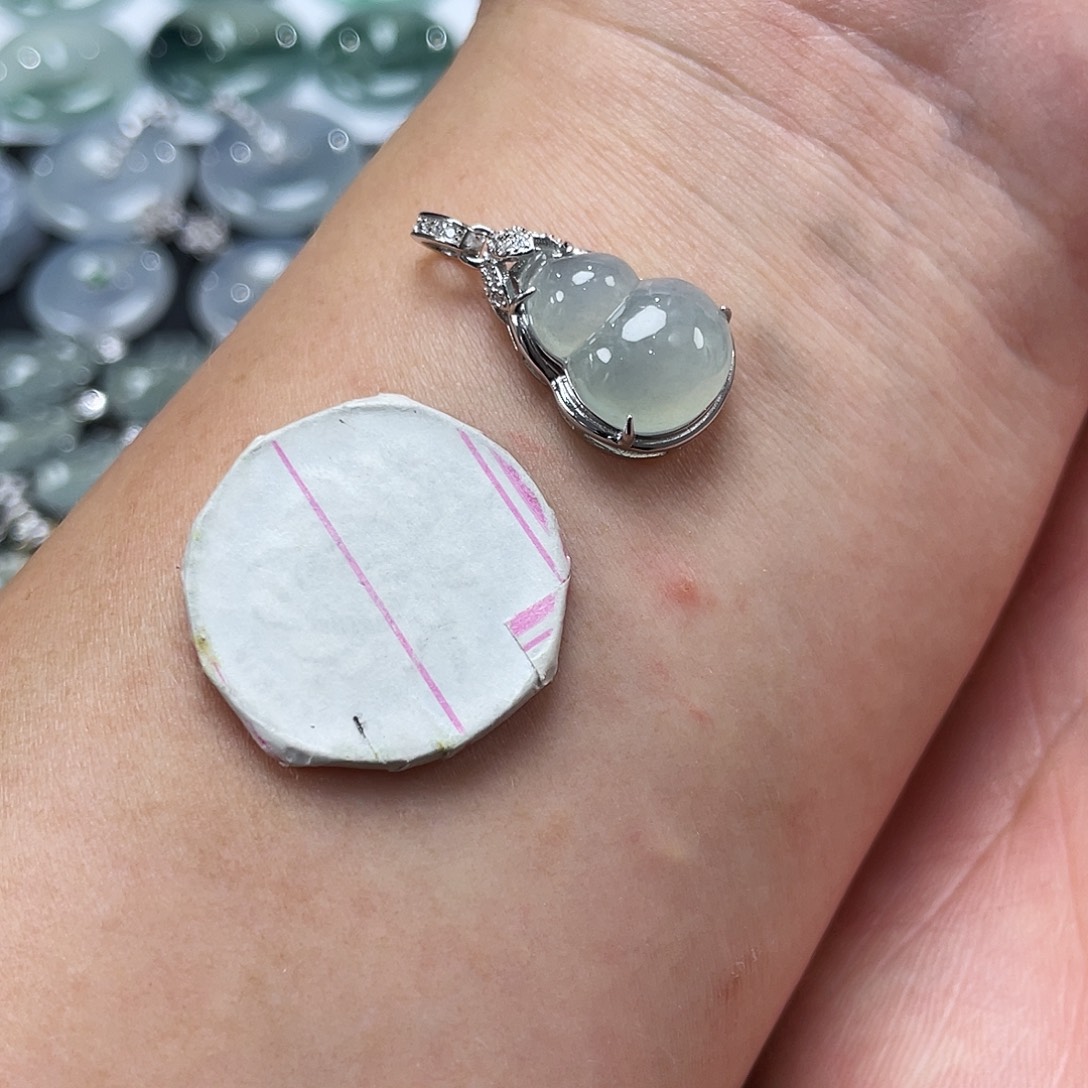 翡翠银S925镶嵌颈饰