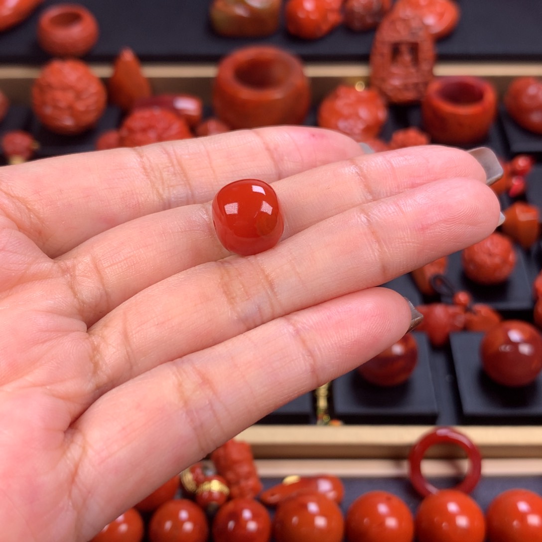 未镶嵌老型单珠11.6✖️10.5mm南红玛瑙?