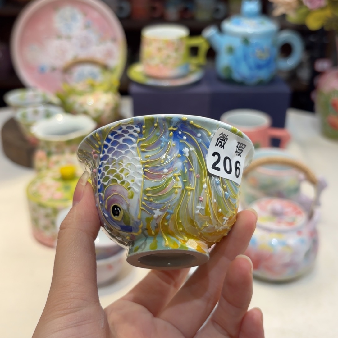 漫*景德镇手绘高温釉下彩陶瓷茶具