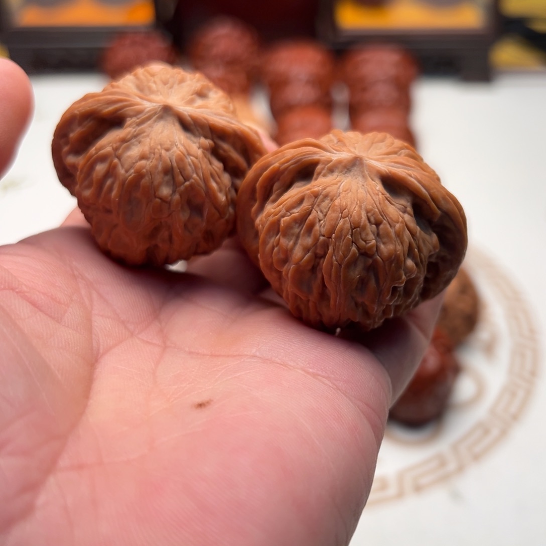 把件猴头核桃扶****里磨盘狮子头