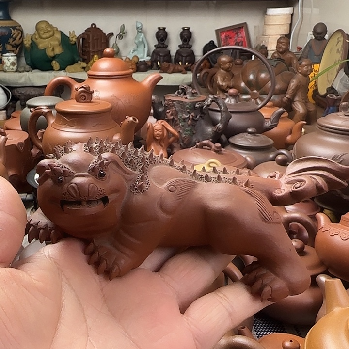 紫泥茶壶原矿紫砂