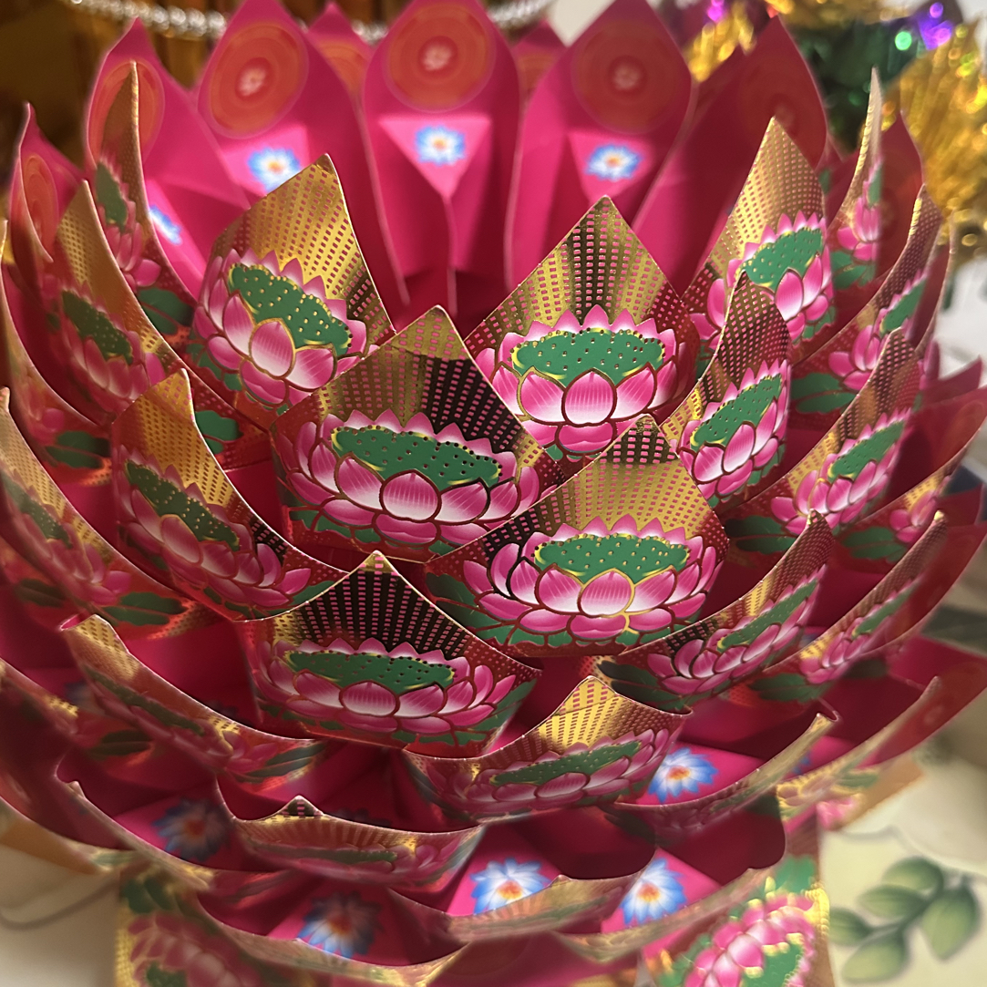 五彩莲花聚宝盆材料包拍1发2