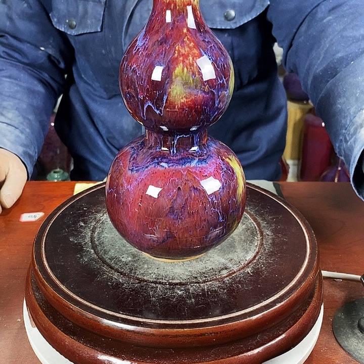 尚峰钧窑作品葫芦摆件