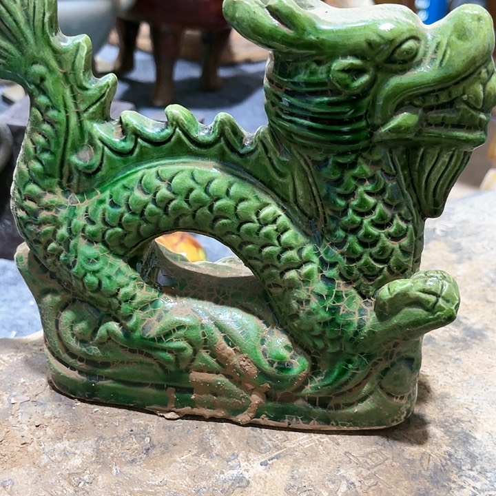 瓦当摆件摆件茶桌茶台陶瓷