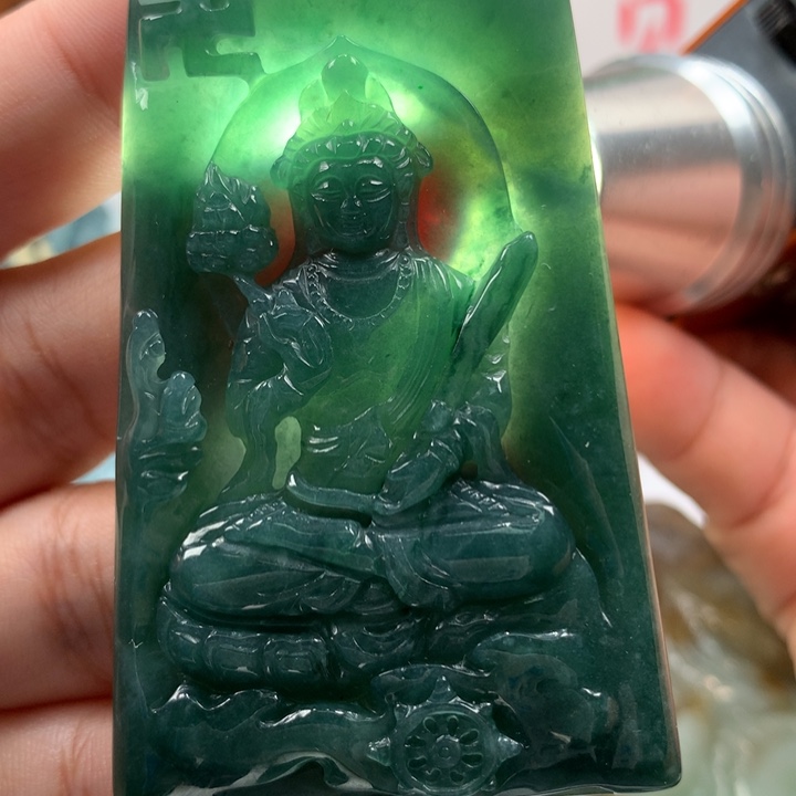 翡翠颈饰未镶嵌保真天然A货翡翠