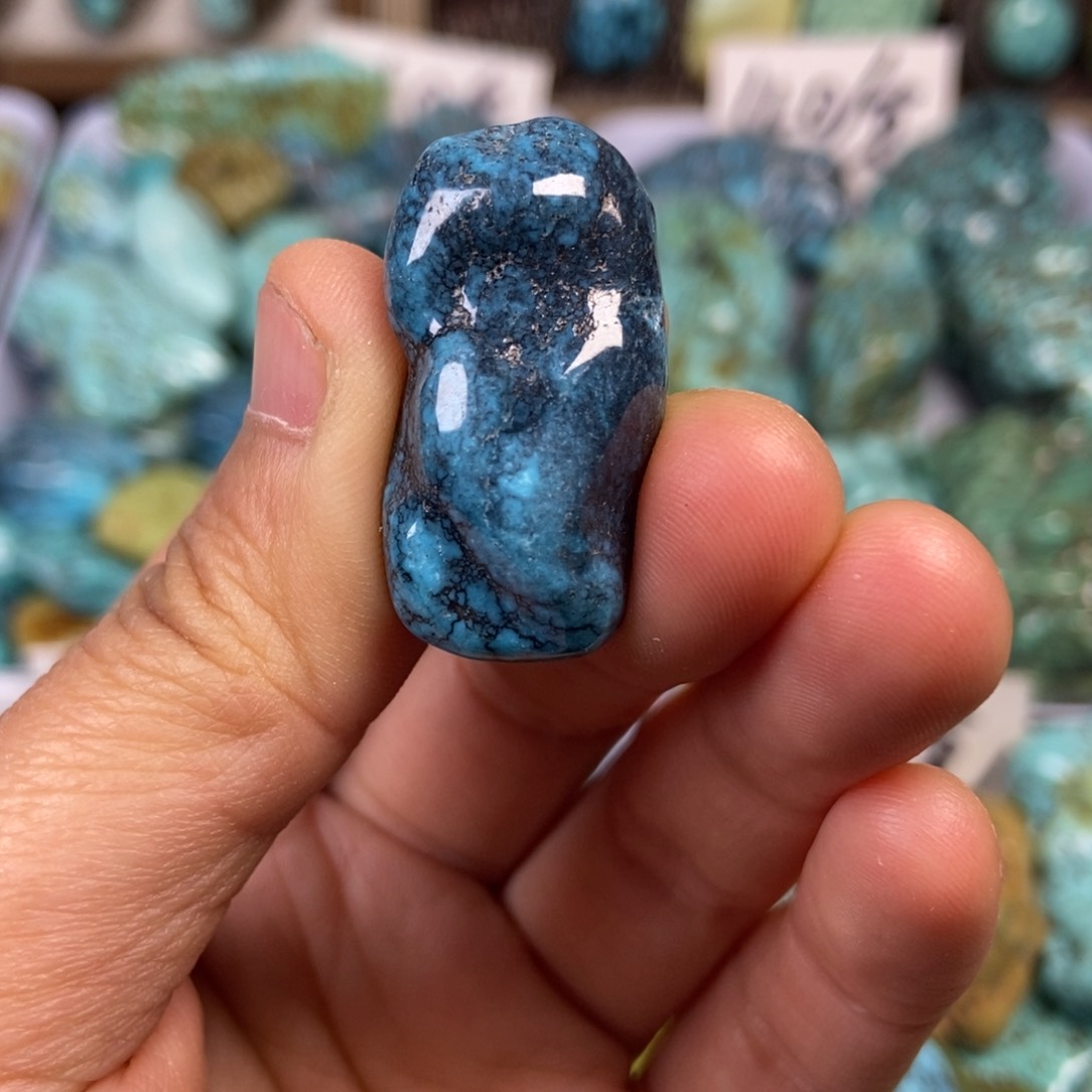 绿松石珠宝奇石未镶嵌雨*