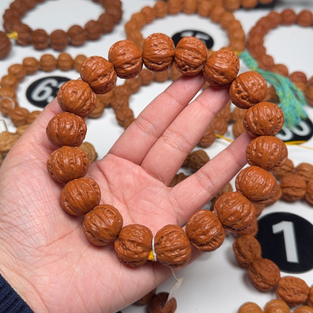 文玩核桃吊坠伦*周老款京八棱22