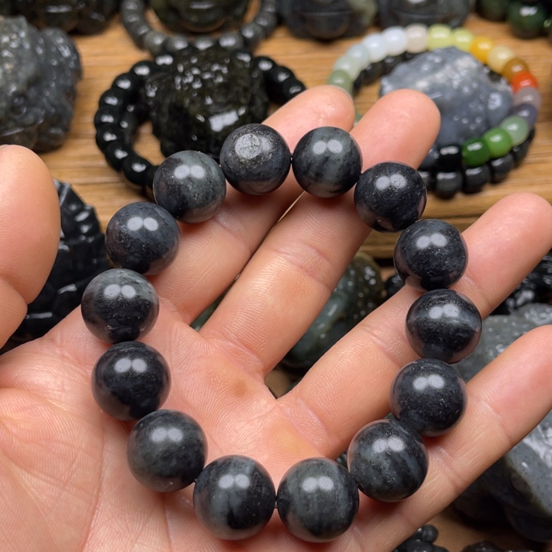 和田玉和田玉手串16mm珠未镶嵌