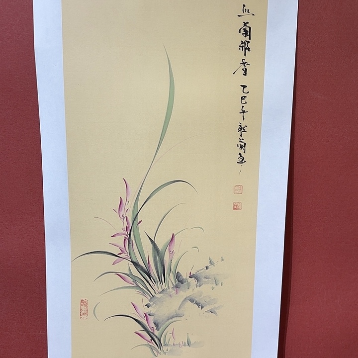 国画听兰老师花鸟