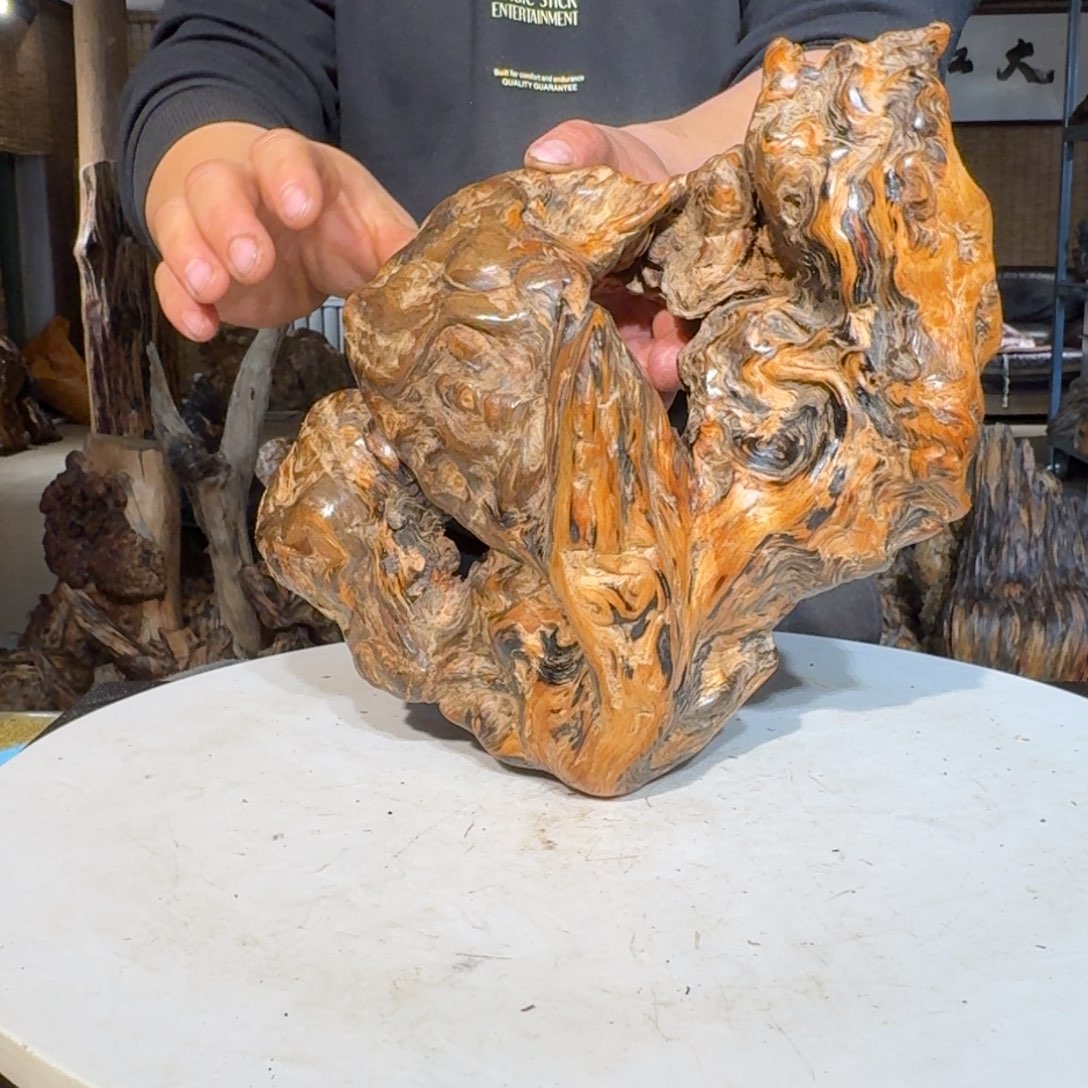 瞳***嘞琥珀木北沉香琥珀木摆件定向链接54