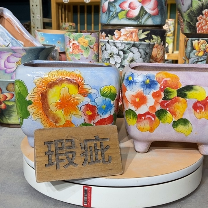 红陶景德镇艺术手绘作品